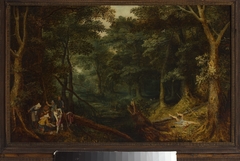 Landscape with robbers dividing the loot