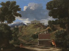 Landscape with Ruins by Nicolas Poussin