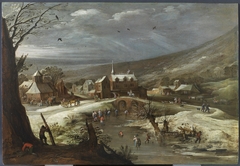 Landscape with Skaters by Jan Brueghel the Elder