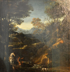 Landscape with St. Eustachius by Giovanni Battista Viola