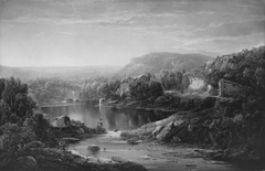 Landscape with Waterfall and Figures