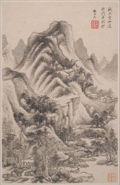 Landscapes in the styles of old masters by Wang Jian