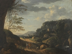 Landschaft mit Staffage by Johann Franz Ermels