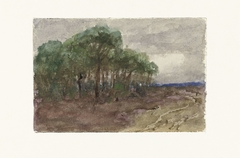 Landschap by Sientje Mesdag-van Houten