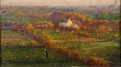 Landschap tussen Noordwijk en Oegstgeest by Jan Toorop