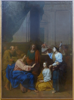 Le Christ dans la maison de Marthe et Marie by Claude Simpol