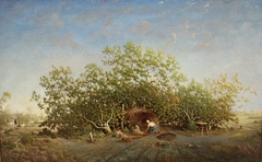 Le four communal dans les landes de Gascogne by Théodore Rousseau