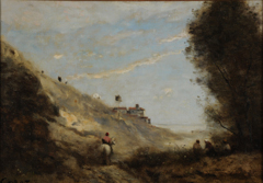 Le vallon au cavalier by Jean-Baptiste-Camille Corot 1