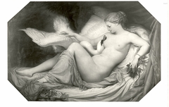 Leda mit dem Schwan by Nicolas-Auguste Galimard