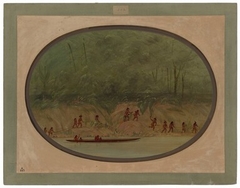 Lengua Indians Ascending the Rapids of the Rio Uruguay