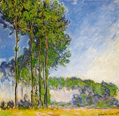 Les Peupliers by Claude Monet