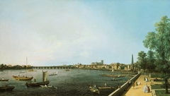 London: The Thames from Somerset House Terrace towards Westminster by Canaletto