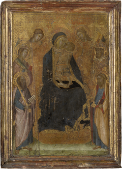 Madonna and Child Enthroned, with Saints and Angels by Lippo Vanni