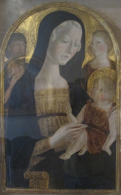 Madonna col Bambino e i santi Giovanni Battista e Caterina d'Alessandria by Neroccio di Bartolomeo de' Landi