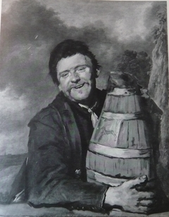 Man with a beer jug