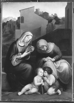 Maria und Elisabeth mit Jesus und Johannes by Franz von Rohden