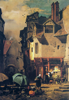 Market in Rouen by Charles Hoguet