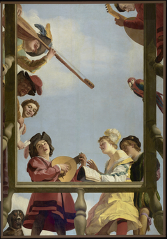 Musical Group on a Balcony by Gerard van Honthorst