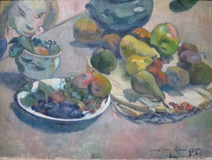 Nature morte aux fruits (dédicacée à Laval) by Paul Gauguin