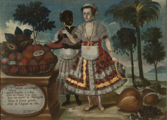 Noble Woman with Her Black Slave (Sra. principal con su negra esclava) by Vicente Albán