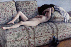 Nude on a Couch by Gustave Caillebotte