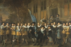 Officers and other civic guardsmen of the IVth District of Amsterdam, under the command of Captain Jan Claesz van Vlooswijck and Lieutenant Gerrit Hudde