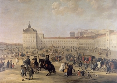 Palace Square of Lisbon in 1662 by Dirk Stoop