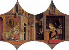 Panels of a polyptych: The Archangel Gabriel and The Virgin Annunciate