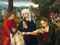 Pietà at the Foot of the Cross by Ambrosius Benson