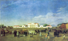 Poltava Main Square by Evgraf Fedorovich Krendovsky