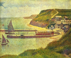 Port-en-Bessin, avant-port, marée haute by Georges Seurat