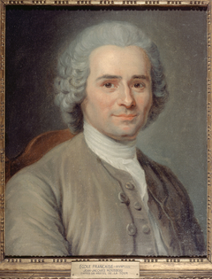 Portrait de Jean-Jacques Rousseau (1712-1778), écrivain et philosophe by Maurice-Quentin de La Tour