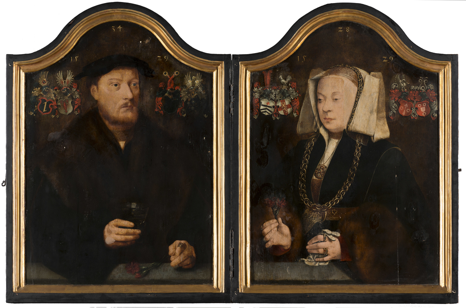 Portrait Diptych of Johann von Rolinxwerth and his Wife, Christine von Sternberg