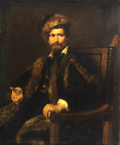 Portrait of a Man in a Fur Wrap