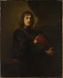 Portrait of a Man with a Breastplate and Plumed Hat by Anonymous
