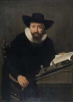 Portrait of an unknown man, probably a Protestant minister by Bartholomeus van der Helst