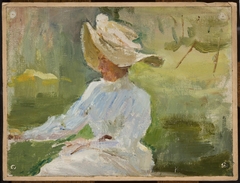 Portrait of Eugenia Alexandra Rubtsov, mother of the painter Rubtsov by Jan Ciągliński