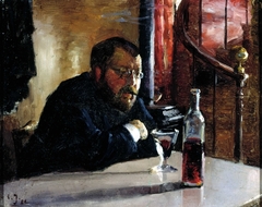 Portrait of Hans Jæger by Sven Jørgensen