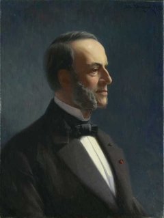 Portrait of Nicolay August Andresen by Asta Nørregaard