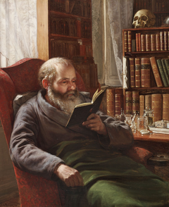 Portrait of the artist's foster father the zoologian and professor Henrik Nicolai Krøyer by Peder Severin Krøyer