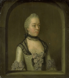 Portrait of Wilhelmina Hillegonda Schuyt, Wife of Joachim Rendorp by Tibout Regters