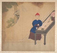 Portraits of members of a Manchu family by Anonymous