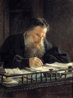Porträt des Leo Tolstoy by Nikolai Ge