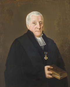 Portret van Ds. Jan Scharp by Jan Willem Caspari