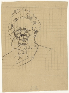 Portret van een man by Johan Braakensiek