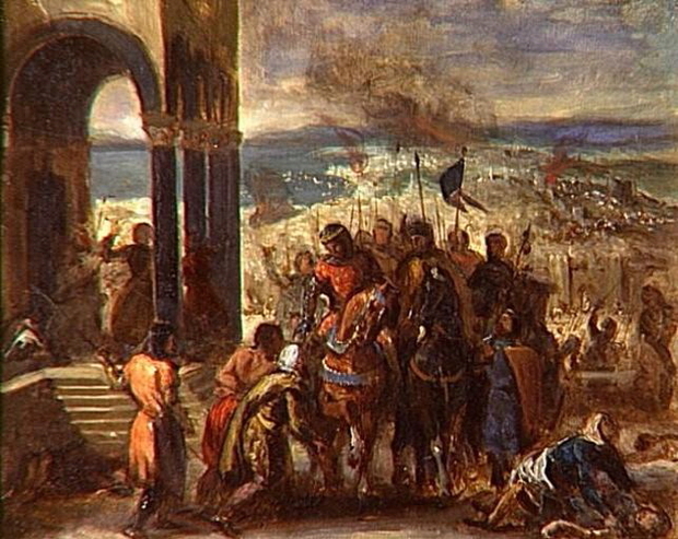 Tableau d'Eugène Delacroix, L'entrée des croisés dans Constantinople