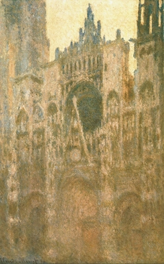 Rouen Cathedral, Portal, Morning Light by Claude Monet