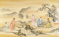 Sages playing Go by the Stream by Kanō Tsunenobu
