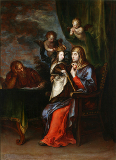 Saint Anne Saint Joachim and the Virgin by Francisco Camilo