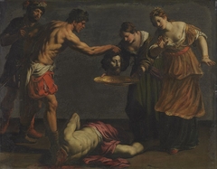 Salome empfängt das Haupt Johannes des Täufers by Alessandro Turchi